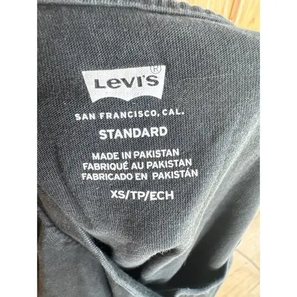 Levi’s Horticulture Club Graphic Tee Men’s XS Black Plants Shirt Standard Fit - Picture 10 of 10